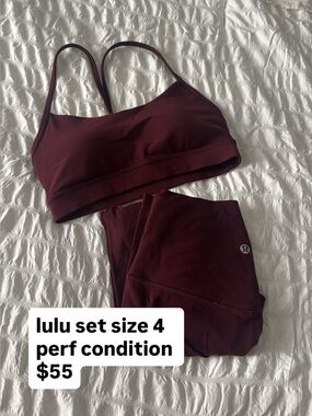 Lululemon Sports Bra & Leggings Set